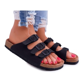 Dámské černé pantofle Big Star DD274139 černá