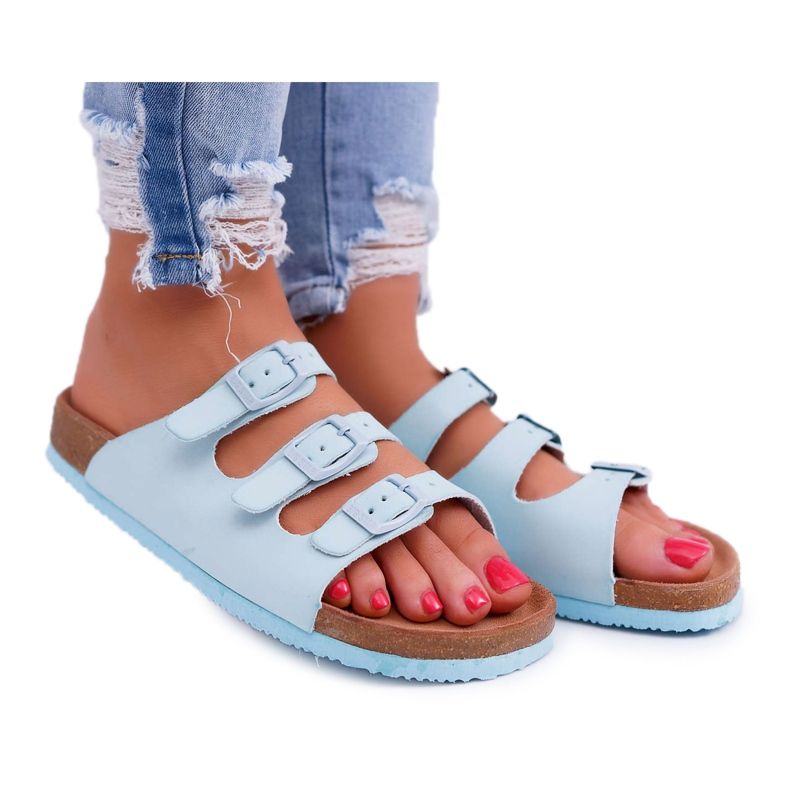 Dámské pantofle Světle modrá Big Star DD274137 modrý