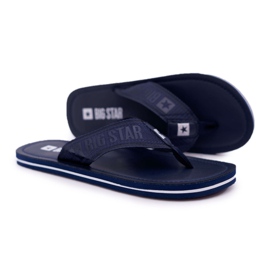 Pánské pantofle Žabky Big Star Navy Blue DD174676 námořnická modř