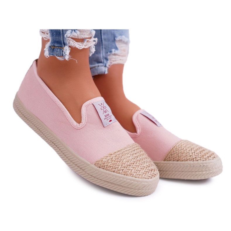 Dámské espadrilky Cross Jeans růžové DD2R4048 růžový