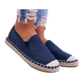 Dámské espadrilky Cross Jeans Navy Blue DD2R4108 námořnická modř
