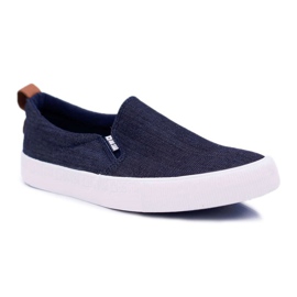 Pánské tenisky Big Star Jeans Navy Blue DD174161 námořnická modř