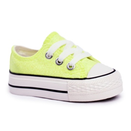 FRROCK Dětské tenisky Brocade Lime Neon Misty žluť