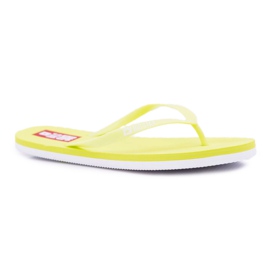 Dámské pantofle Žabky Big Star Neon Lime AA274A129 zelený