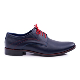 Mario Boschetti Pánské brogues, elegantní kůže, námořnická modř Menelaos