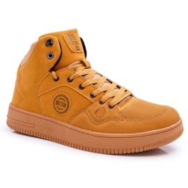 Pánské sportovní boty Big Star High Camel EE174432 hnědý Pánské sportovní boty Big Star High Camel EE174432 hnědý