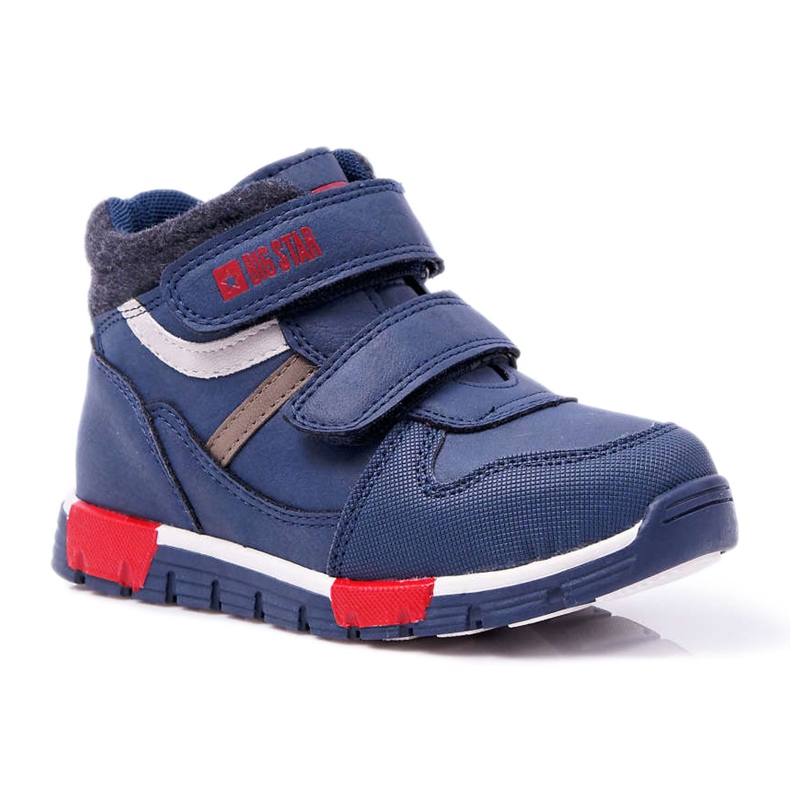 Dětské chlapecké boty Tenisky Big Star Navy Blue EE374065 námořnická modrá