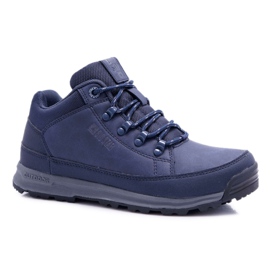 Dětské trekové boty Big Star High Outdoor Navy Blue EE274817 modrý