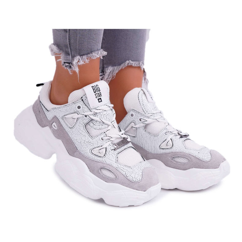 Dámské sportovní boty Big Star od Daniel Lopez White FF274430 bílý vícebarevný