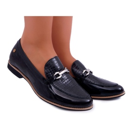 Dámské brogues Maciejka lakované lakované černé 4099A-01 / 00-1 černý