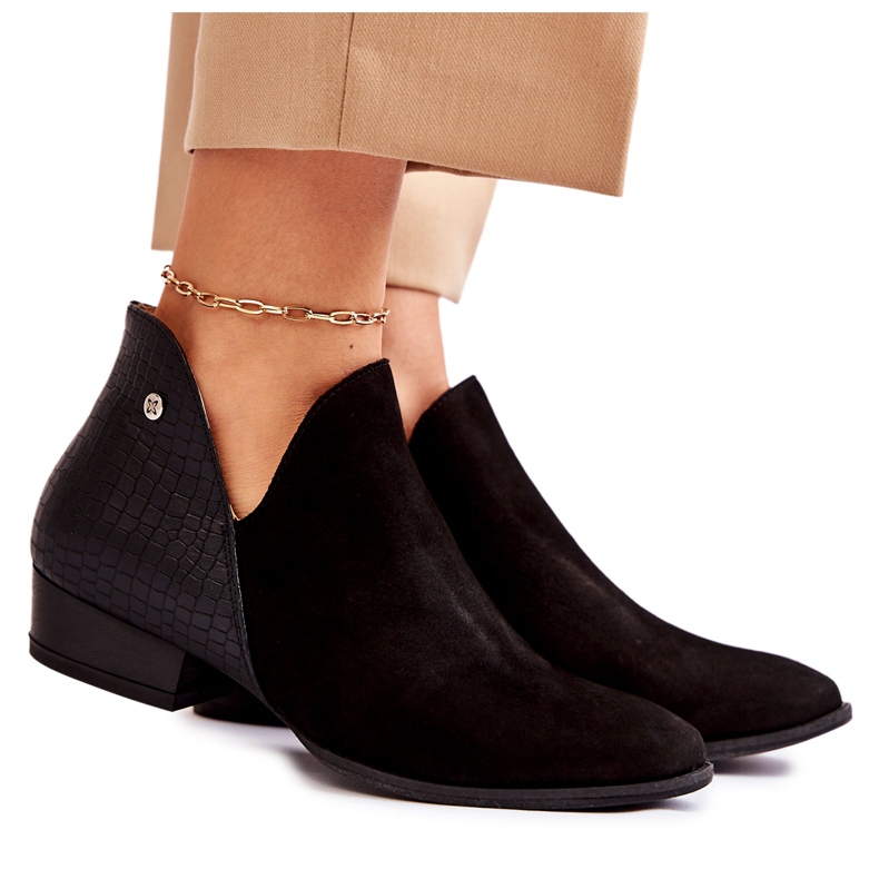 Dámské ploché boty Maciejka kožené černé 04091-62 / 00-5 černá Dámské ploché boty Maciejka kožené černé 04091-62 / 00-5 černá