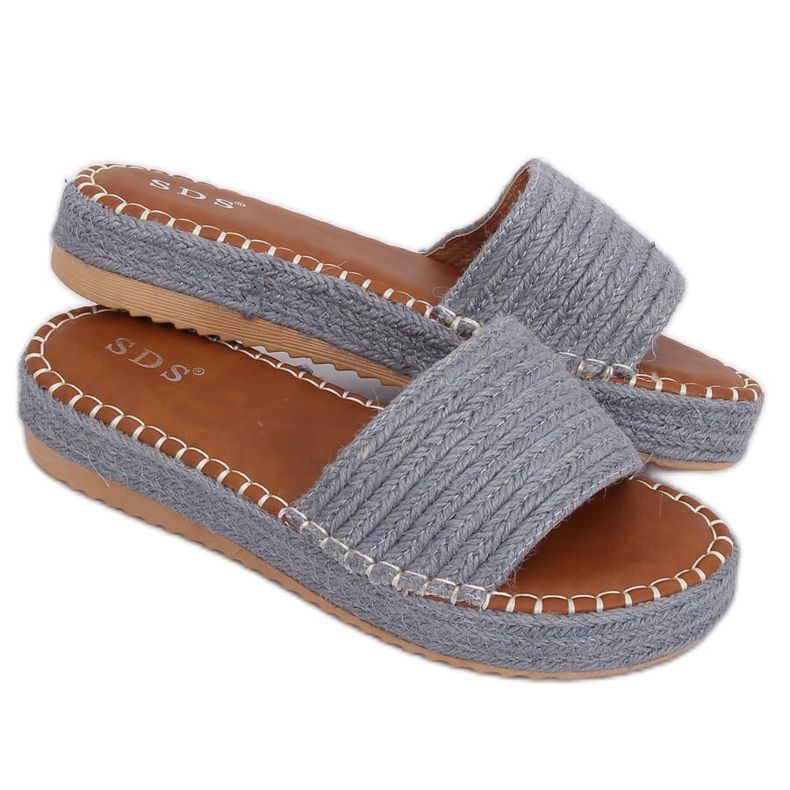 Modré pantofle espadrilky 7970-PL Denim vícebarevný