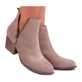 Bellucci Dámské boty na vysokém podpatku semišová béžová Farre béžový Bellucci Dámské boty na vysokém podpatku semišová béžová Farre béžový