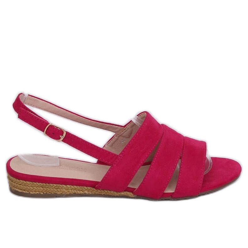 Fuchsie espadrilky sandály 9291 Fuxia růžový