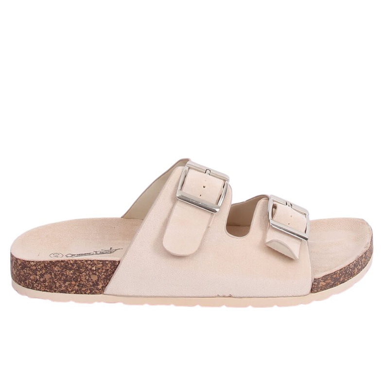 Béžové pantofle scholki BL3100-SF Beige béžový