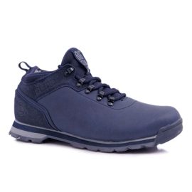 Pánské trekové boty Big Star Navy Blue EE174443 námořnická modř