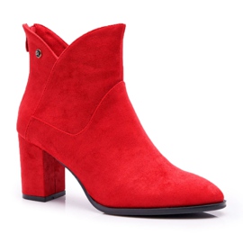 Dámské boty na vysokém podpatku Sergio Leone Red BT525 červený