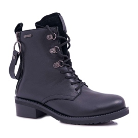 Dámské boty Workers Big Star Leather Black EE274506 černý
