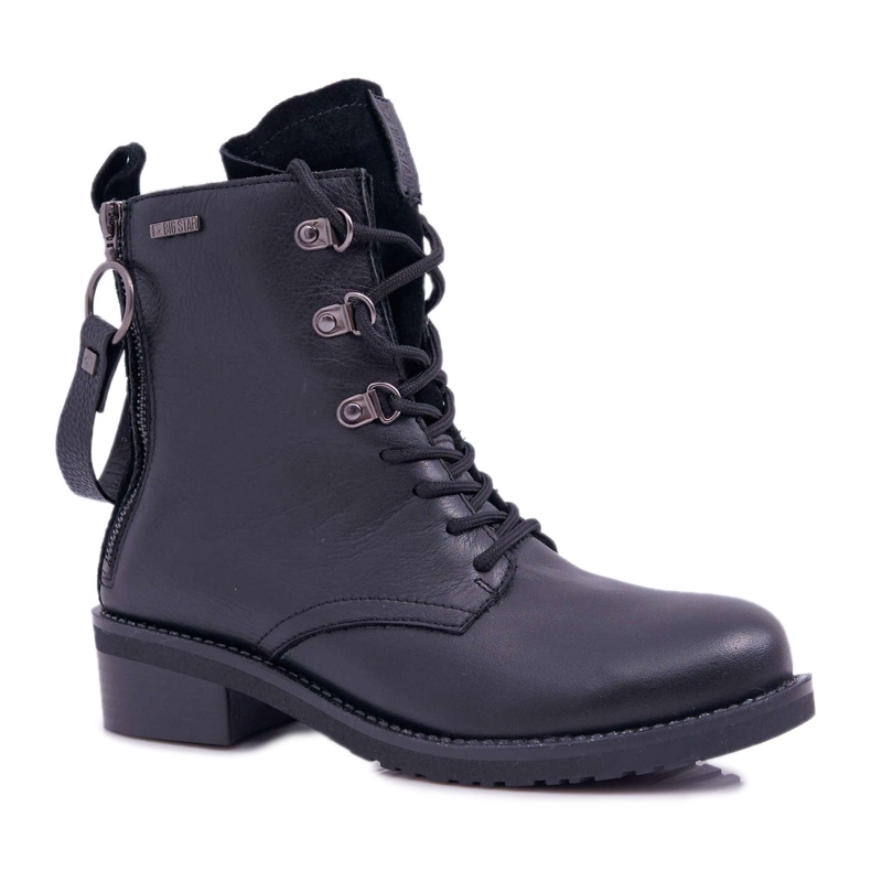 Dámské boty Workers Big Star Leather Black EE274506 černá
