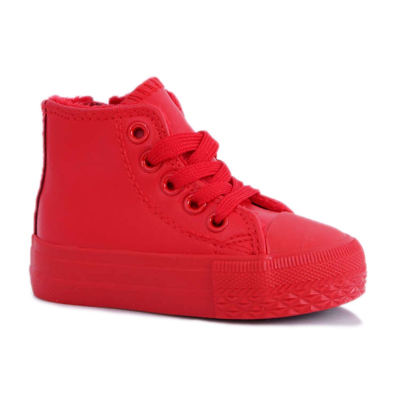 FRROCK Dětské tenisky High Warm Red Filemon červené FRROCK Dětské tenisky High Warm Red Filemon červené