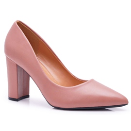 FRJ Dámské lodičky na podpatku Femmini tmavě růžové růžový