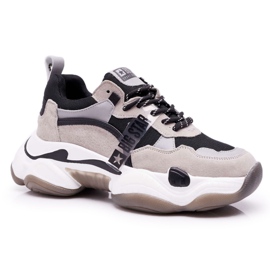 Dámské sportovní boty Big Star od Daniel Lopez Grey FF274427 šedá