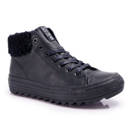 Dámské tenisky Big Star High Warmed Black EE274145 černý
