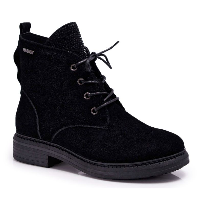 Dámské boty Workers Big Star Leather Black EE274508 černá