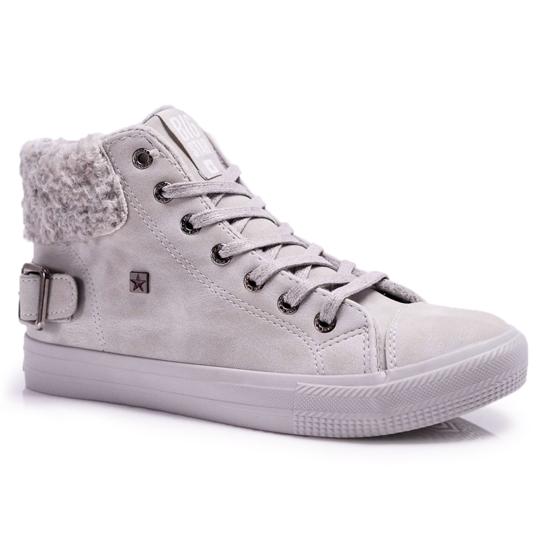 Dámské tenisky Big Star High Warm Grey EE274079 šedá