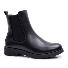 EVE Dámské kozačky Jodhpur Black 8BT35-1489 černý