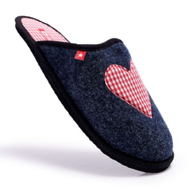 Dámské domácí pantofle Big Star Navy Blue D267800A námořnická modř