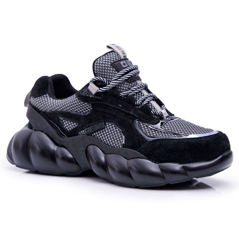 Dámské sportovní boty Big Star od Daniel Lopez černé šedé FF274A553 černá šedá