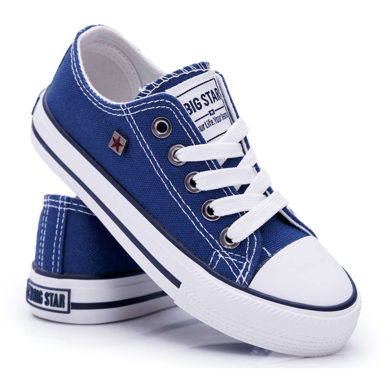 Dětské tenisky Big Star Navy Blue FF374202 modrý