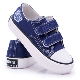 Dětské tenisky Big Star se suchým zipem Navy Blue FF374064 námořnická modř