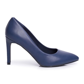 Vinceza Klasické dámské vysoké podpatky Navy Blue Marinne námořnická modř