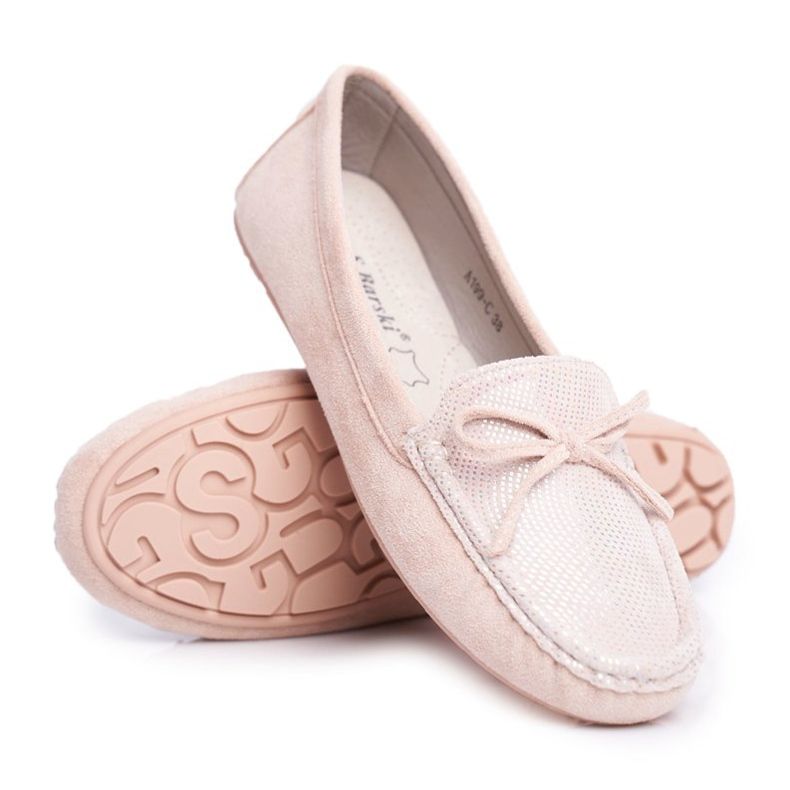 Dámské mokasíny semišové S.Barski A199 Beige Wannabe béžový