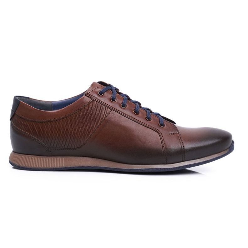 Pánská obuv Brogues Casual Nikopol Leather Brown 1730 hnědý