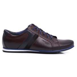 Pánské boty Brogues Casual Nikopol Leather Brown 1721 hnědý Pánské boty Brogues Casual Nikopol Leather Brown 1721 hnědý