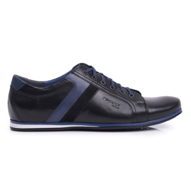 Pánská obuv Brogues, ležérní, kůže Nikopol, černá 1721 černý