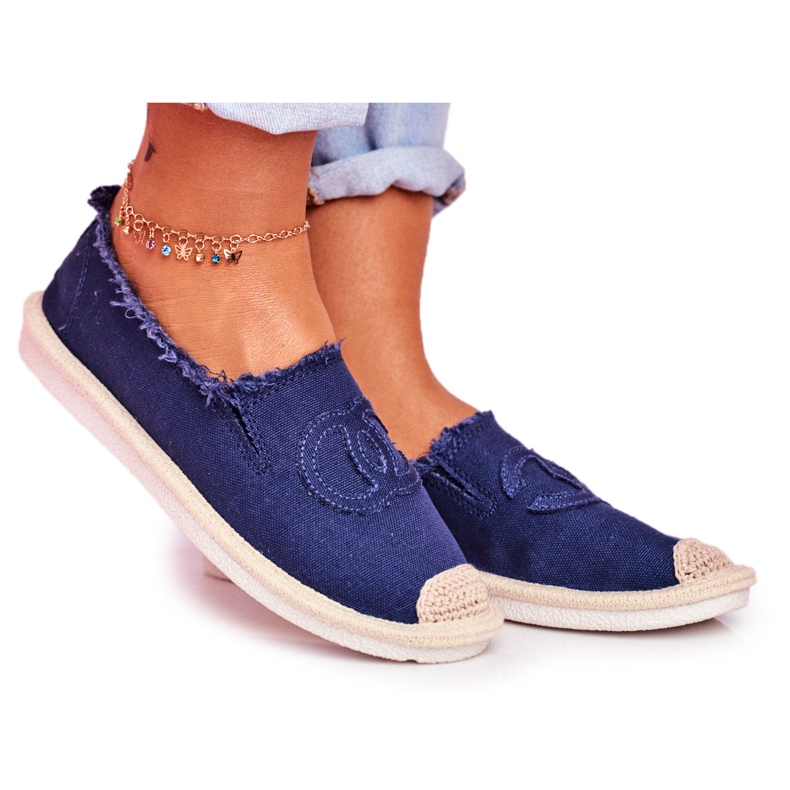 SEA Dámské espadrily Navy Blue Flaure námořnická modrá