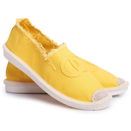 PS1 Dámské espadrilky ve žluté barvě žluť
