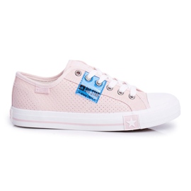 Dámské tenisky Big Star Openwork Pink FF274033 růžový