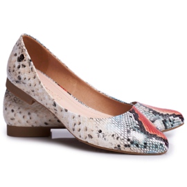 Dámské balerínky Sergio Leone Red Snake BL611 Nemsis červený vícebarevný