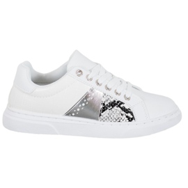 SHELOVET Pohodlné bílé tenisky bílý