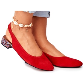 Dámské kožené nazouvací lodičky Maciejka Miami Red 04482-08 červený