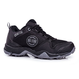 Pánské trekové boty Big Star High Outdoor černé FF174303 černý