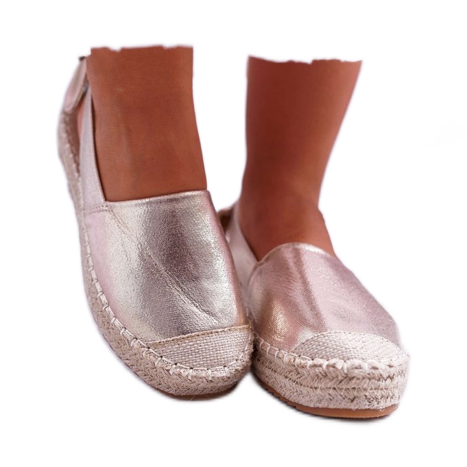 FRJ Dámské espadrilky Golden Contour zlatý