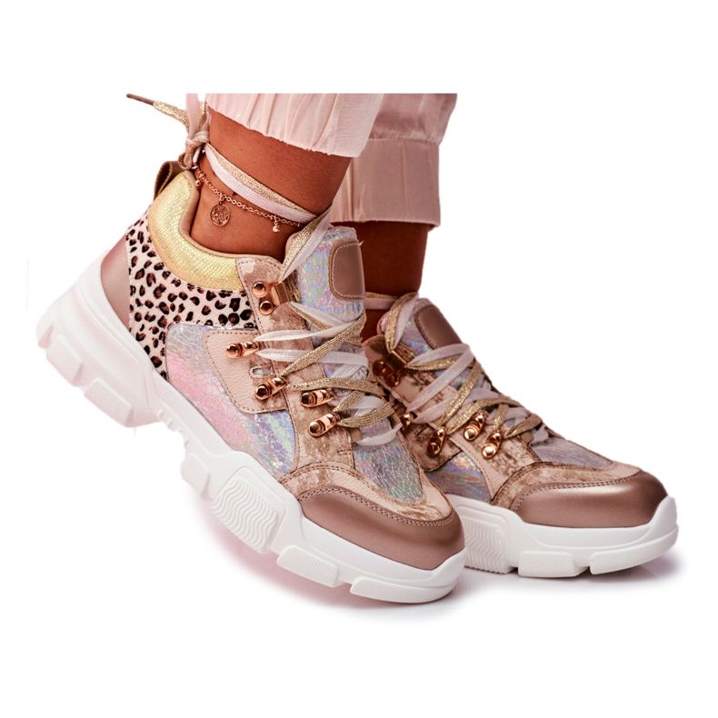 Moow Sportovní dámské boty Tenisky Totally Crazy béžový stříbrný vícebarevný Moow Sportovní dámské boty Tenisky Totally Crazy béžový stříbrný vícebarevný