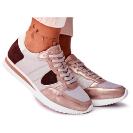 Moow Dámské sportovní boty Glitter Silver Velmi pěkné béžový vícebarevný žluť