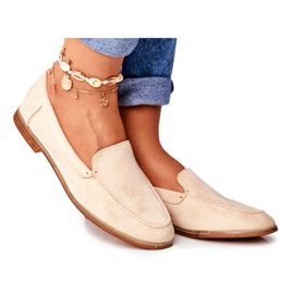 PS1 Dámské brogues nazouvací semišové béžové Twinky béžový PS1 Dámské brogues nazouvací semišové béžové Twinky béžový